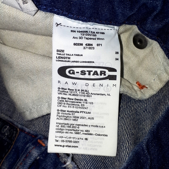 G-Star Jeans size 28 Distressed Ladies - Picture 4 of 5